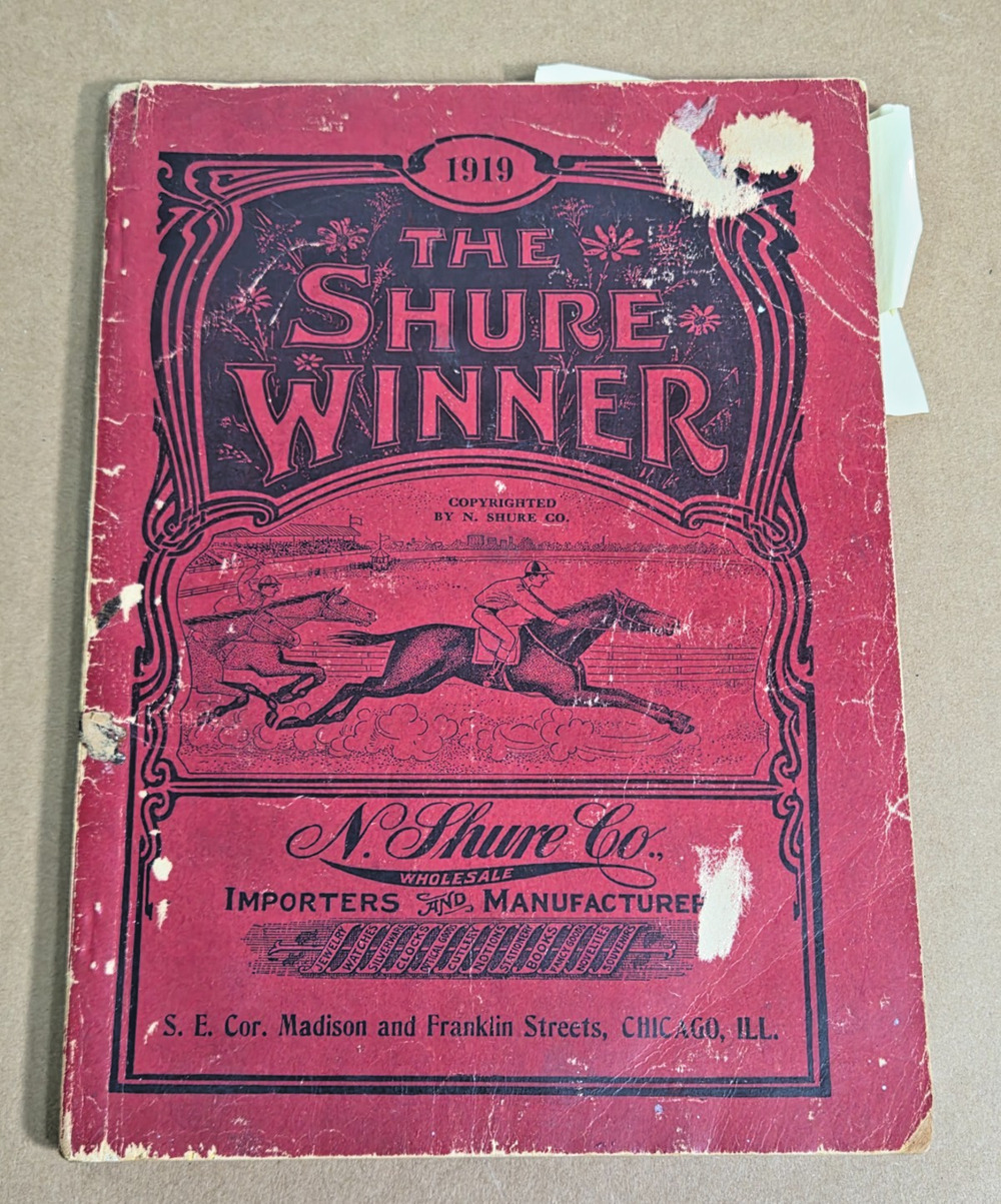 1919 N. Shure Co No. 82 Catalog "The Shure Winner" Vintage Chicago Wholesale